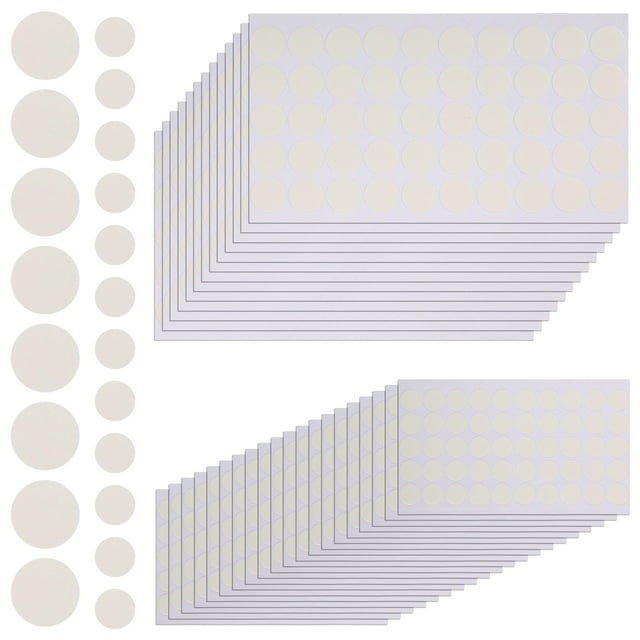 MasteelfCA 200Pcs Transparent High Adhesive Double Sided Tapes Round Dots Stickers
