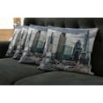 thumbnail image 2 of Ambesonne Urban Throw Pillow Cover 4 Pack, London Modern Cityscape, 16", Multicolor, 2 of 6