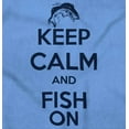 thumbnail image 2 of Keep Calm Fish On Fishing Enthusiast Women's T Shirt Ladies Tee Brisco Brands 3X, 2 of 6