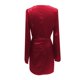 thumbnail image 4 of Vestido elegante de mujer con cuello en V abotonado, mezcla de lino y abertura - Sin mangas, corte en A, tejido transpirable - Tallas S-XL, informal a semiformal, 4 of 5
