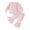 Pink, variant on mgoYE Toddler Baby Girl Fall Clothes Waffle Long Sleeve Shirt Tops and Bell Bottoms Pants 2 Piece Outfits for Girls