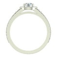 thumbnail image 5 of GIA Certified Round Brilliant Split Shank Halo Engagement Ring 14K White Gold 1.75 CT (G,I1), 5 of 6