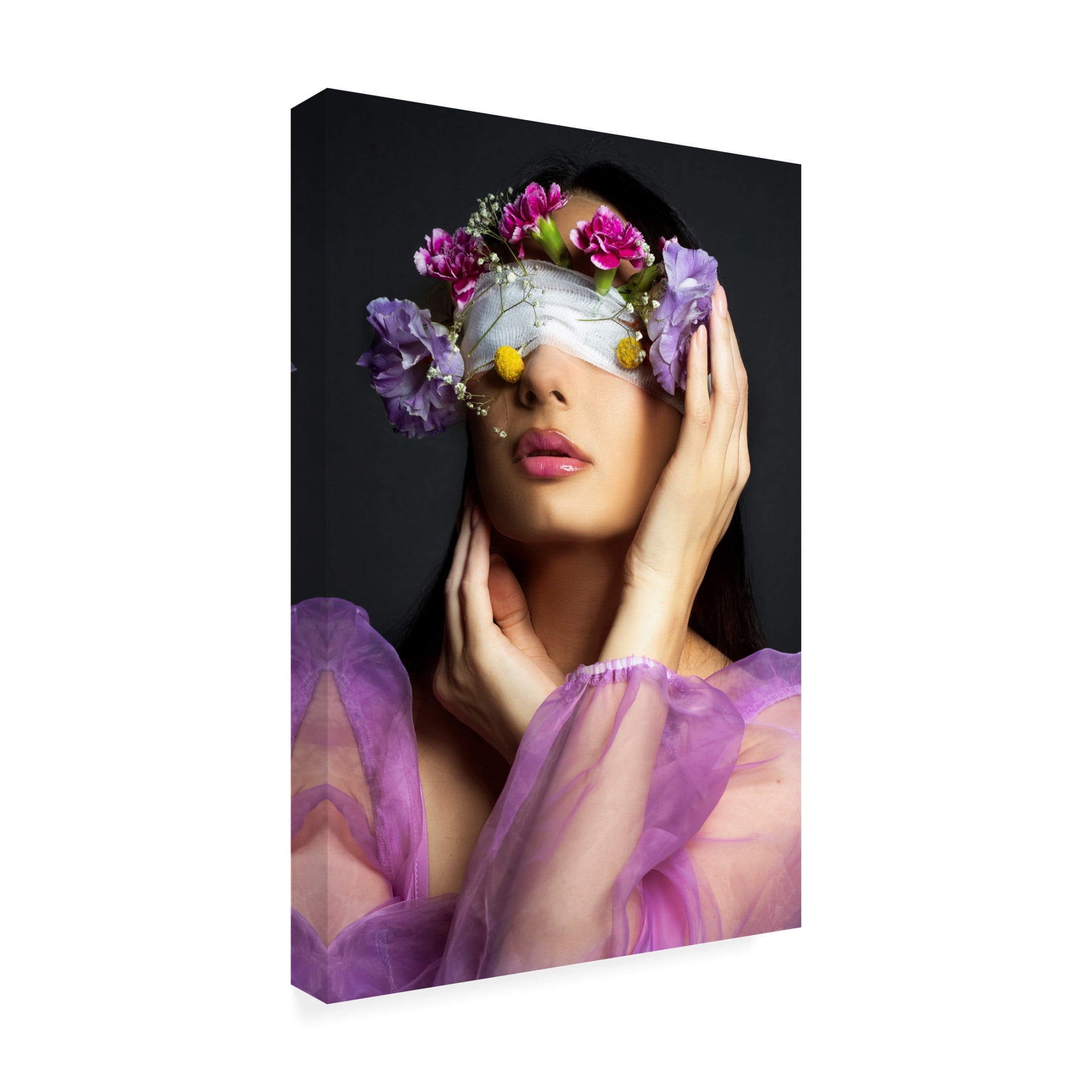 Trademark Fine Art Farid Kazamil flowers Canvas Wall Art