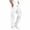 White, variant on Cmtiyu Cargo Pants for Men, Casual Elastic Waist Drawstring Straight Leg Jogger Pants, Baggy Outdoor Work Pants with Multi Pockets, S-3XL