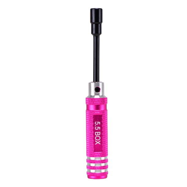 Riwesomey Juego de llaves para tuercas hexagonales Rc Juego de llaves para tuercas hexagonales RC elegante y duradero para una larga duración Herramientas y ferretería rosa 5.5