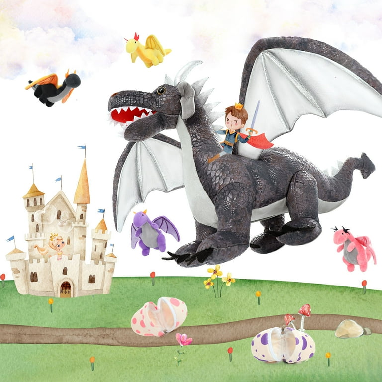 Large best sale plush dragon