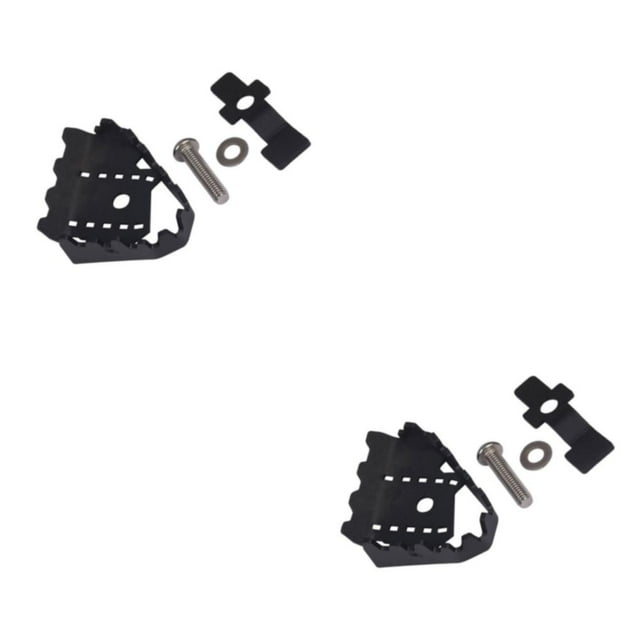 ZheElen Black Motorcycle Brake Lever Extension Pedal Easy Installation Motorcycle Extender Bracket Pad 2Set