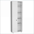 thumbnail image 4 of Kitchen Pantry Storage Cabinet | 67"H Modern White with 1 Door & 10 Shelves | Laminated Particle Board, 4 of 7