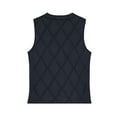 thumbnail image 5 of BAETEUY Men Velvet Quilted Waistcoat V-Neck Sleeveless Single-Breasted, 5 of 8