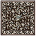 thumbnail image 6 of SAFAVIEH Veranda Tollan Floral Indoor/Outdoor Area Rug, 4' x 5'7", Chocolate/Aqua, 6 of 10