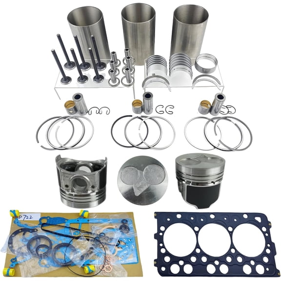 D722 Engine Overhaul Rebuild Kit For Kubota D722 Engine TG1860-54 G1900 GF1800E Tractor K008 Excavator Bobcat 316 320 322 323 Mini-Excavator