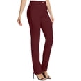 thumbnail image 3 of Women's Pants High Waisted Straight Wide Leg Baggy Pant Womens Pants Casual Comfy Pants Business Pants Holiday Pants for Women, 3 of 7