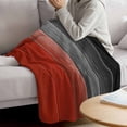 thumbnail image 3 of Red Black Ombre Blanket Soft Cozy Warm Throw Blanket for Couch, Plush Fuzzy Flannel Fleece Blankets for Sofa, Vintage Farmhouse Wooden Bed Blankets Lightweight Gifts for Women, 32"x48", 3 of 9