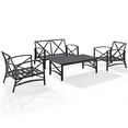 thumbnail image 6 of Crosley Furniture Kaplan 4Pc Fabric Sofa Set in Oil Rubbed Bronze and Oatmeal, 6 of 11
