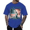thumbnail image 3 of 250Th Anniversary Usa Commemorative T Shirt Anniversary Celebration Soft Casual Mens Graphic Tees Blue L, 3 of 5