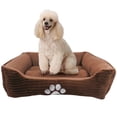 thumbnail image 3 of Cama para mascotas Long Rich HCT REC-005, reversible, rectangular, color café, 3 of 5