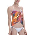 thumbnail image 4 of Bingfone Oil Paintings of Elephants Women's Sarong Swimsuit Cover Ups Bathing Suit Coverups Chiffon Beach Wrap Skirts, 4 of 7