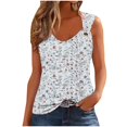 thumbnail image 2 of Puntoco Camisetas ajustadas para mujer, camisetas sin mangas para mujer, camisetas de verano, blusas casuales holgadas sin mangas con cuello redondo, 2 of 5