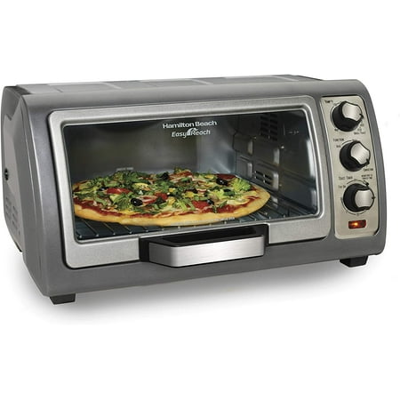 

Countertop Toaster Oven Easy Reach With Roll-Top Door 6-Slice Convection (31123D) Silver