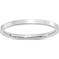 thumbnail image 1 of 14K White Gold 14Kw 2mm Standard Flat Comfort Fit Band Size 11 Made In United States wflc020-11, 1 of 5