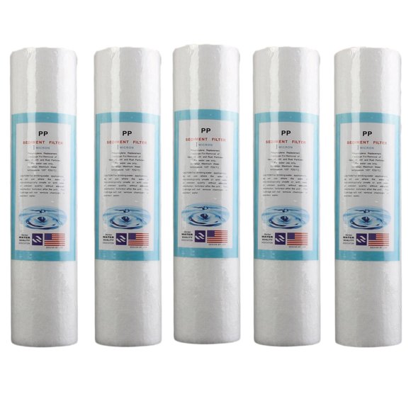 5Pcs Replacement Water Sediment Filters (5 Micrometer) 2.5" x 10" Cartridges