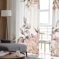 thumbnail image 4 of Persian Pattern Watercolor Leaves Tulle Curtains for Living Room Bedroom Modern Chiffon Sheer Voile Kitchen Window Curtain, 4 of 7