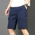thumbnail image 5 of Xysaqa Men's Cargo Shorts Relaxed Fitted Casual Cotton Work Outdoor Shorts Mens Big & Tall Shorts with Multi Pockets 3X 4X 5X Summer Savings, 5 of 7