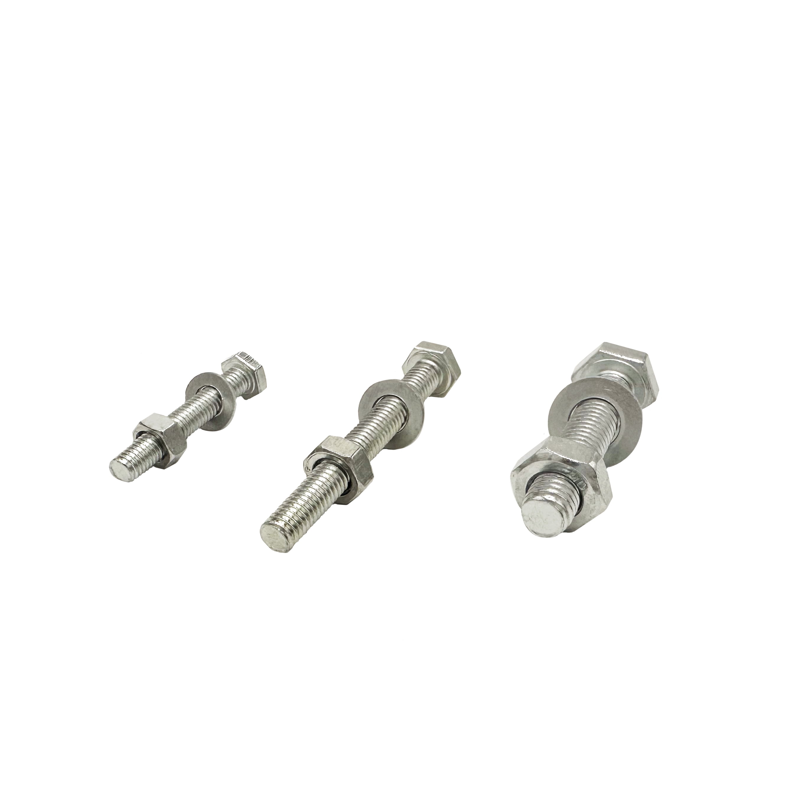 Hyper Tough 368 Piece Zinc Plated Steel Nut, Washer, and Hex Head Bolt Set with Case, M5, M6, & M8 Threads