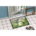thumbnail image 2 of Carolines Treasures PTW2058MAT Lily and the Hummingbirds Door Mat Indoor Rug or Outdoor Welcome Mat 18x27 Doormat 27"L, 2 of 4