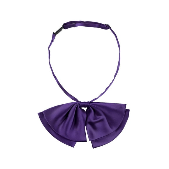 CORBATA PREHECHA PARA MUJERES INSPIRADA CHIC, CON NUDO AJUSTABLE, ACCESORIO DE CUELLO, PÚRPURA PROFUNDO, TALLA ÚNICA