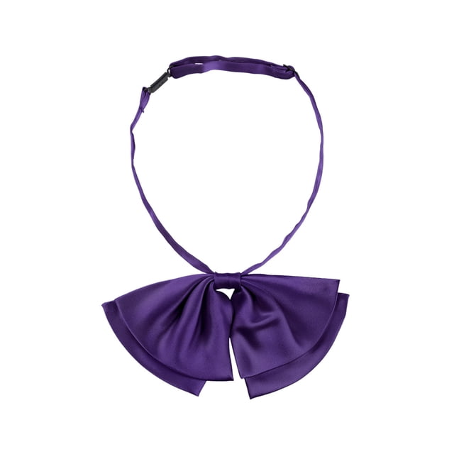 CORBATA PREHECHA PARA MUJERES INSPIRADA CHIC, CON NUDO AJUSTABLE, ACCESORIO DE CUELLO, PÚRPURA PROFUNDO, TALLA ÚNICA