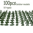 thumbnail image 2 of XUFLVPSEF Classic Toy Soldiers Set 100 Pcs , Green Army Men Figures, Plastic Military Toys for Boys Inspire Creative Play and Learning Adventures for Kids, 2 of 8