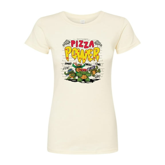 Teenage Mutant Ninja Turtles Mutant Mayhem  - Pizza Power  - Juniors Fitted Graphic T-Shirt