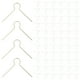 thumbnail image 1 of 100 Uds. Ganchos de adorno de metal en forma de V para árboles de Navidad Percha para bolas y huevos Adornos de árbol de Navidad Perchas Ganchos de metal para adornos, 1 of 7