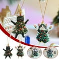 thumbnail image 2 of Pekkaxy Acrylic Black Cat Christmas Ornament, Festive Tree Decoration Gift for Pet Lovers, 2 of 8