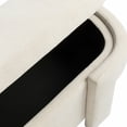 thumbnail image 5 of Large Versatile Storage Ottoman Bench, Upholstered Ottoman End of Bed Bench Seat,Modern Bed End Bench for Any Room, Beige, 5 of 7