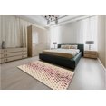 thumbnail image 5 of Ahgly Company Machine Washable Indoor Square Transitional Copper Red Pink Area Rugs, 8' Square, 5 of 7