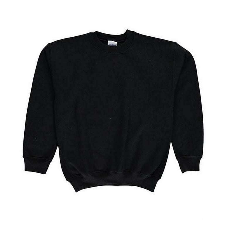 Gildan Unisex Youth Crewneck Sweatshirt (Sizes 4 - 20) - black, xl/18-20  (Big Girls) 
