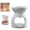 D, variant on Ceramic Oil Holder | Wax Melt Holder With Candle Spoon White Aroma Diffuser Tea Light Holder Adjustable Flame Free Wickless Design For Home Spa For C,Pillar Candle Holders