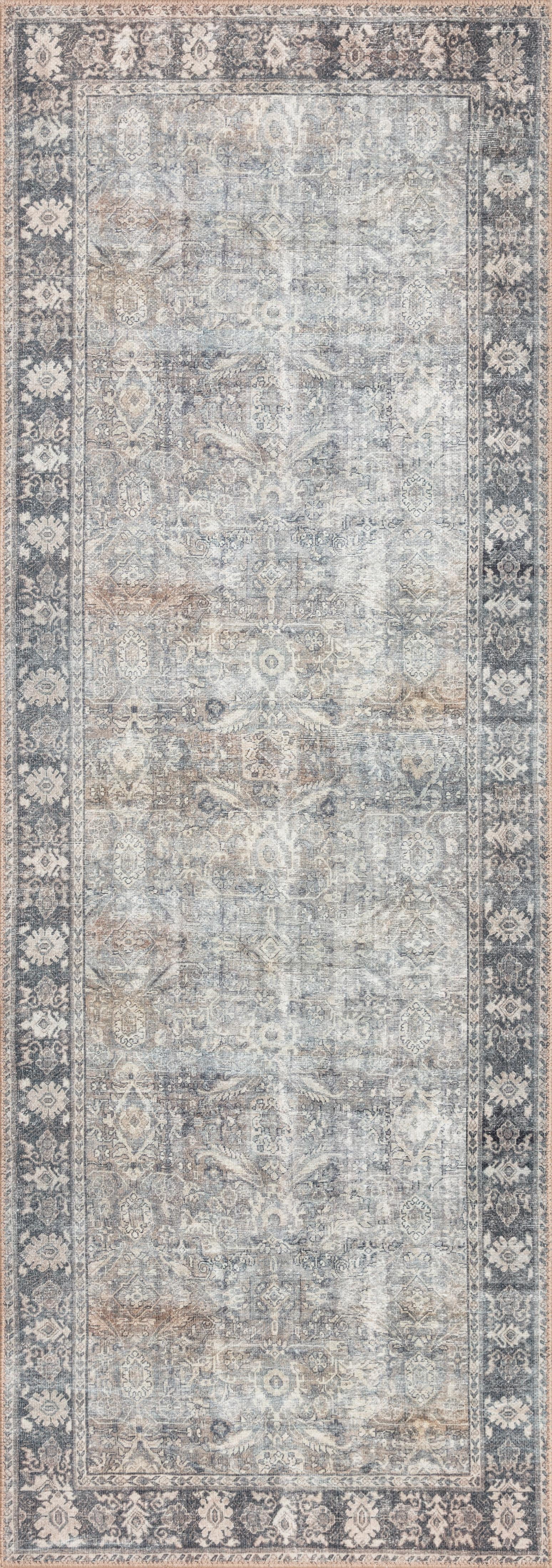 Loloi Wynter Grey / Charcoal 2'-6" x 12'-0" Runner Rug
