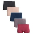 thumbnail image 3 of Reebok Ladies 5 Pack Relaxed Waistband Stretch Seamless Boyshorts, 3 of 5