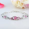 thumbnail image 5 of Weloille Heart-shaped Bracelet Jewelry Austrian Crystals Bangles Popular Jewelry Bracelets, 5 of 6