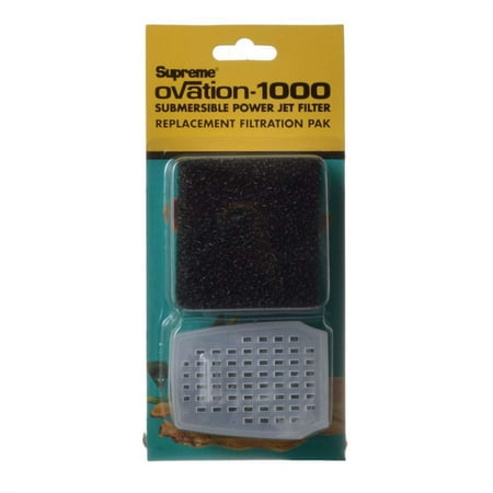 Supreme Ovation 1000 Replacement Filter Media Filter Sponge and Carbon Cartridge - 1 count
