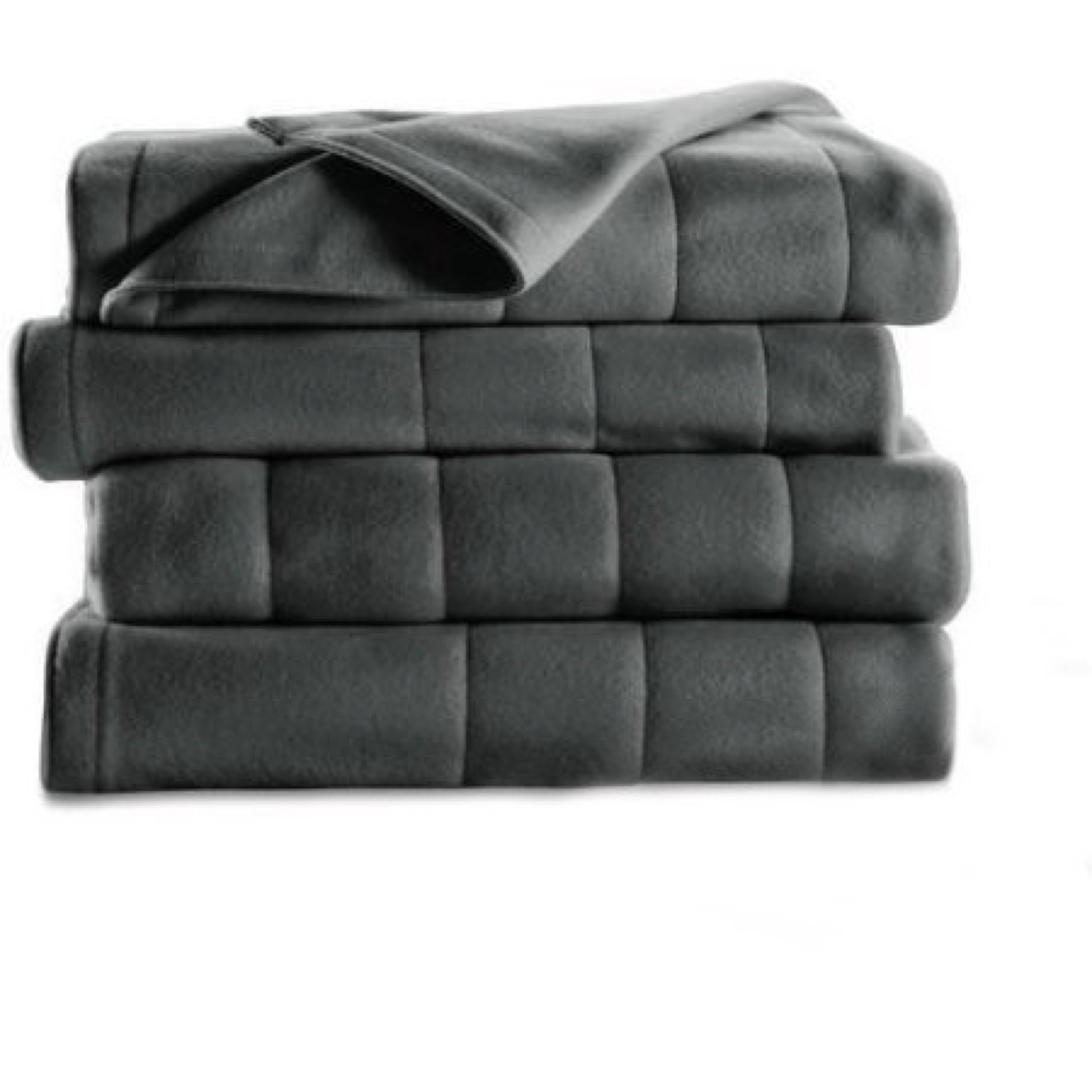 Sunbeam Heated Fleece Blanket, King, Slate
