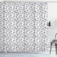 thumbnail image 1 of Ambesonne Botanical Shower Curtain, Grunge Sunflowers, 69"Wx75"L, Dark Purpleblue White, 1 of 3