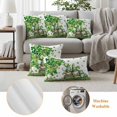 thumbnail image 6 of Saint Patrick's Day Pillow Covers 2 Pack Watercolor Truck Gnome Shamrocks Balloon Pillowcase Waterproof Outdoor Throw Pillow Cover for Patio Garden Square Cushion 18”x18”, 6 of 9