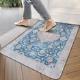 thumbnail image 3 of Bohemian Sapphire Blue Door Mat Welcome Door Mat for Front Door, Home Entrance, Yard, Floor, Patio, Non Slip Spring Summer Welcome Mat Indoor Outdoor Doormat 0"*", 3 of 6