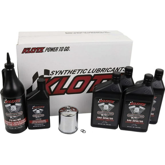 Klotz Oil KH-104 Premium Oil Change Kit - 20W/50 - 4qt.