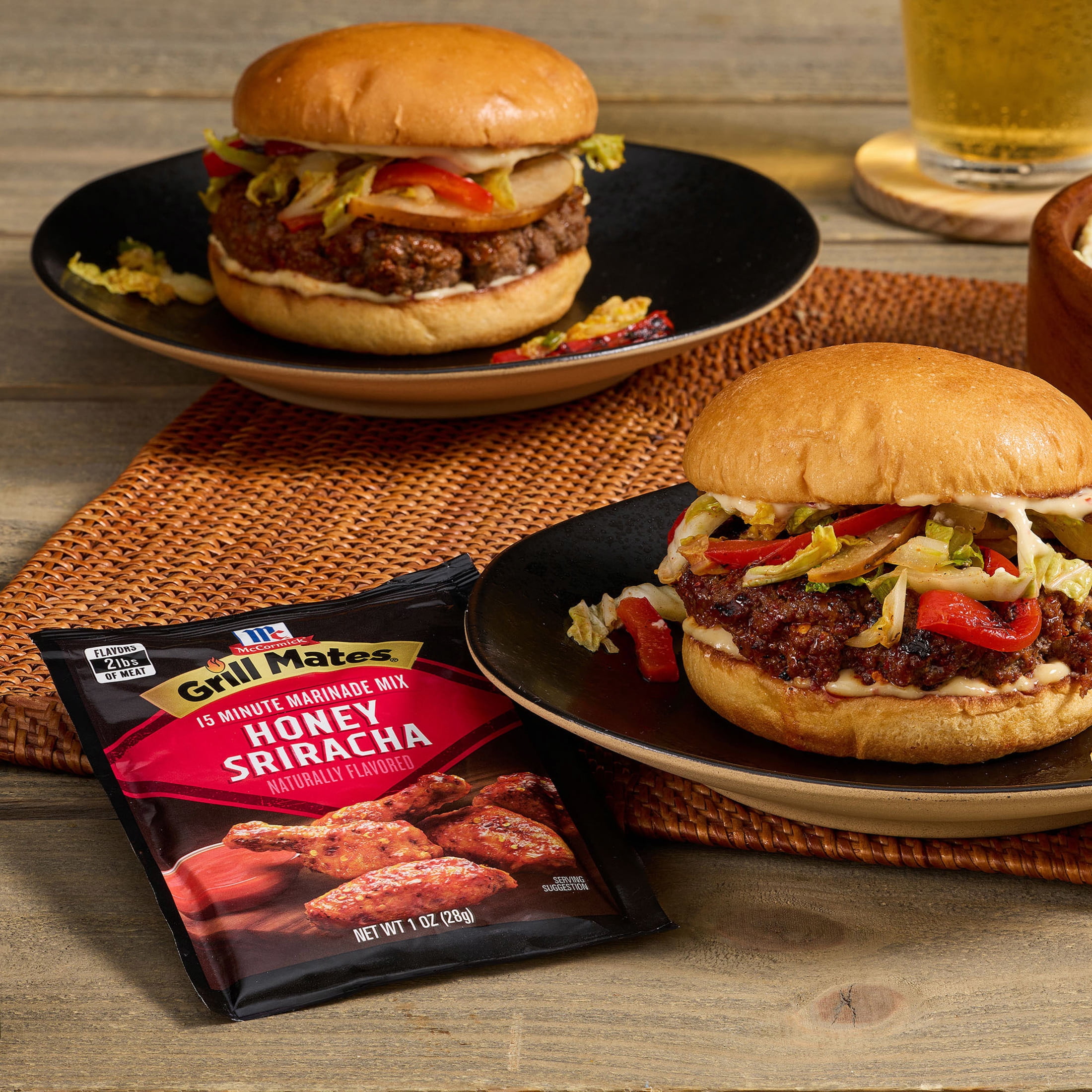 (6 pack) McCormick Grill Mates Honey Sriracha, 1.0 oz Packet