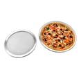 thumbnail image 3 of 3PC Thickened pizza tray 12inch Aluminum Alloy Non-stick Pizza Pan Round, 3 of 9